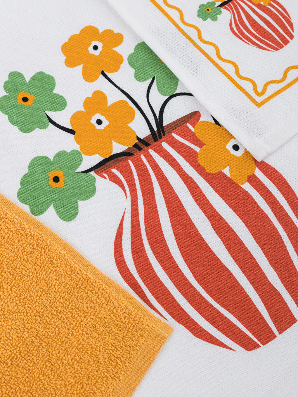 LCW HOME Baskılı Kurulama Bezi 3'lü 40x50 cm -W55909Z8-F9C