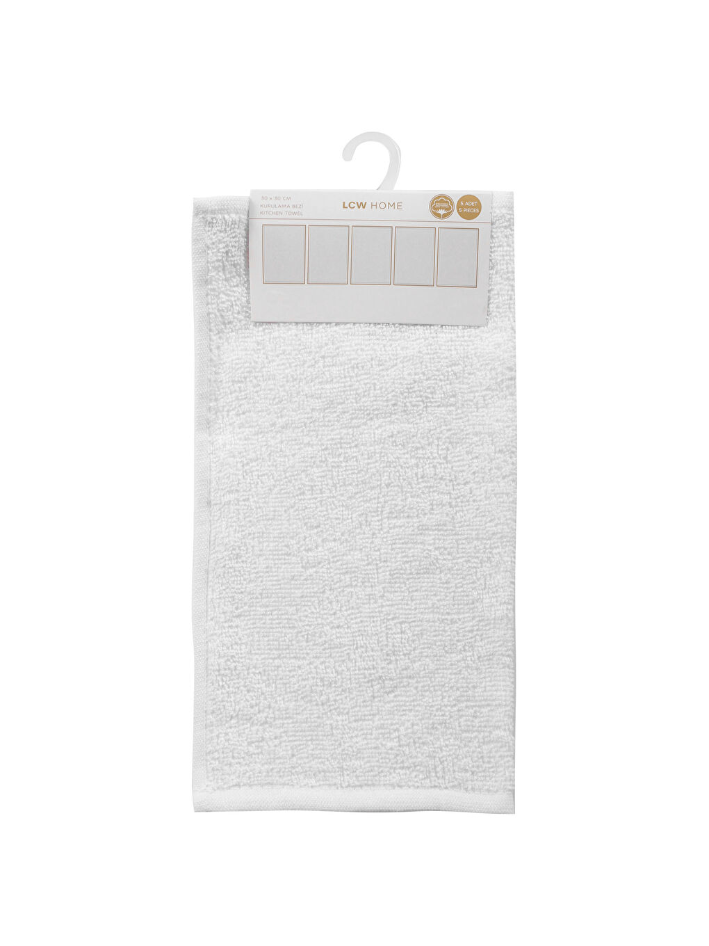 LCW HOME Cotton Tea Towel 5 Pack -W55915Z8-J5E