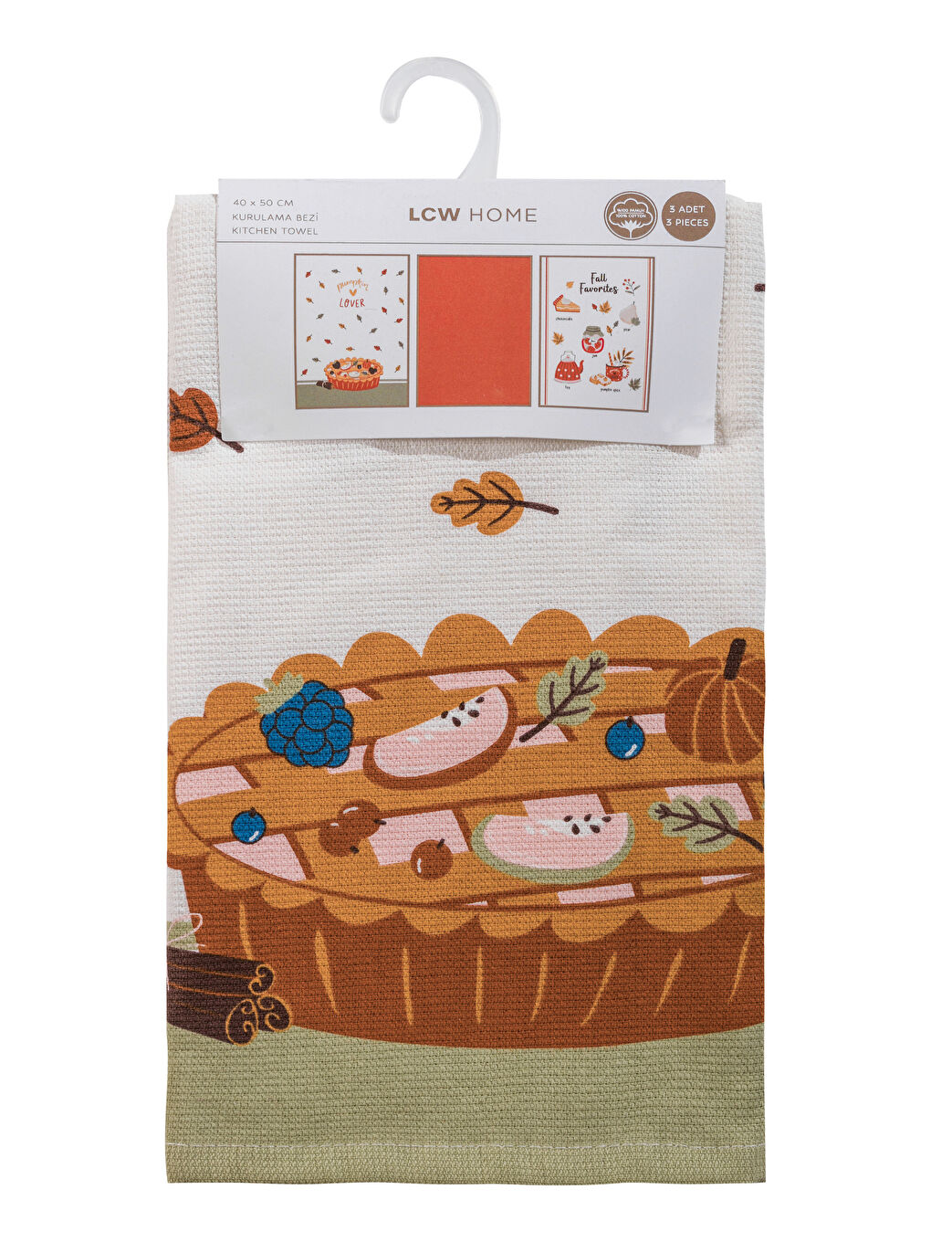 LCW HOME Kuhinjska krpa sa štampom 3 kom 40x50 cm -W55952Z8-F9C