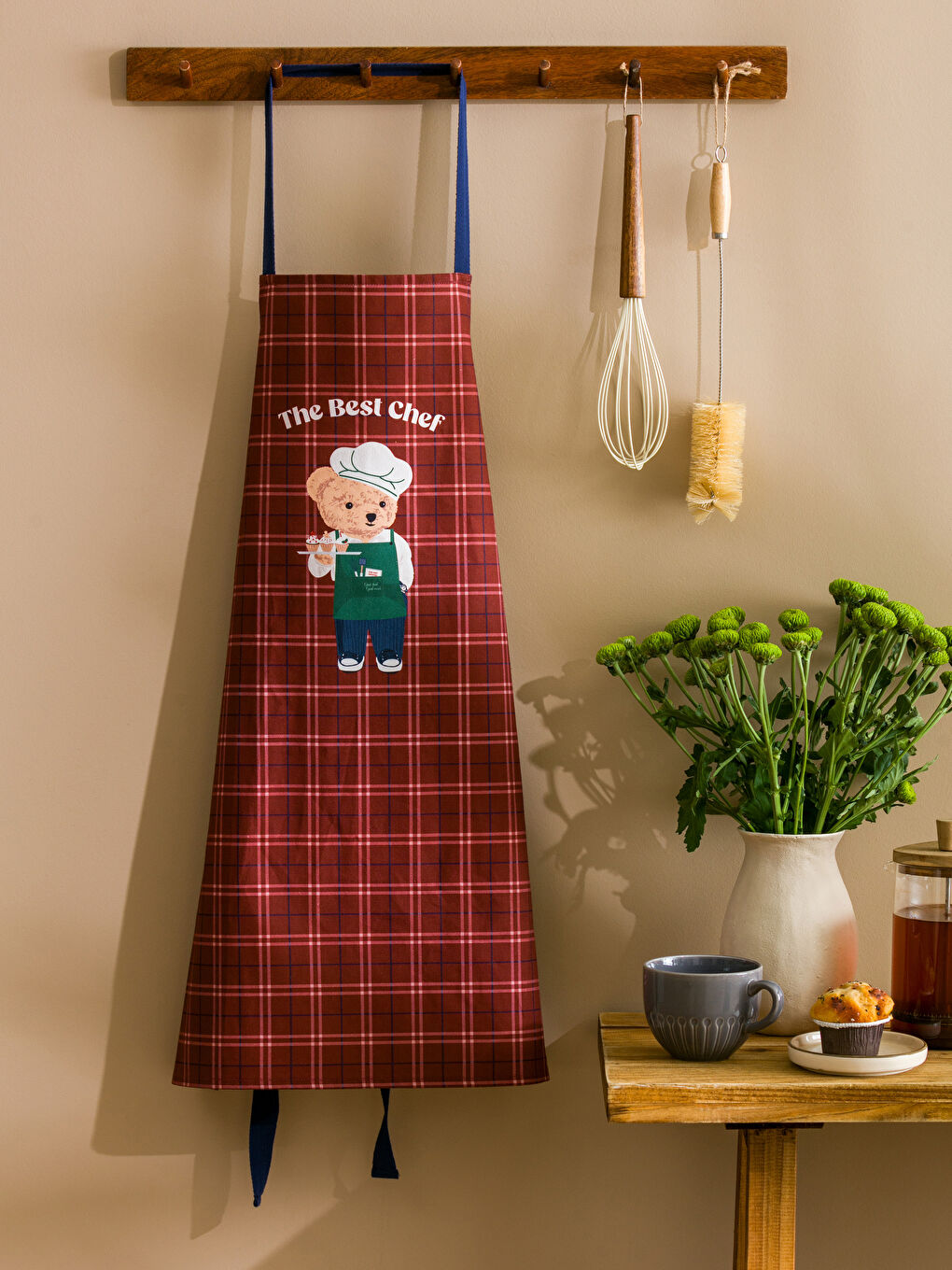 LCW HOME Teddy Bear Printed Cooking Apron -W55957Z8-K2P