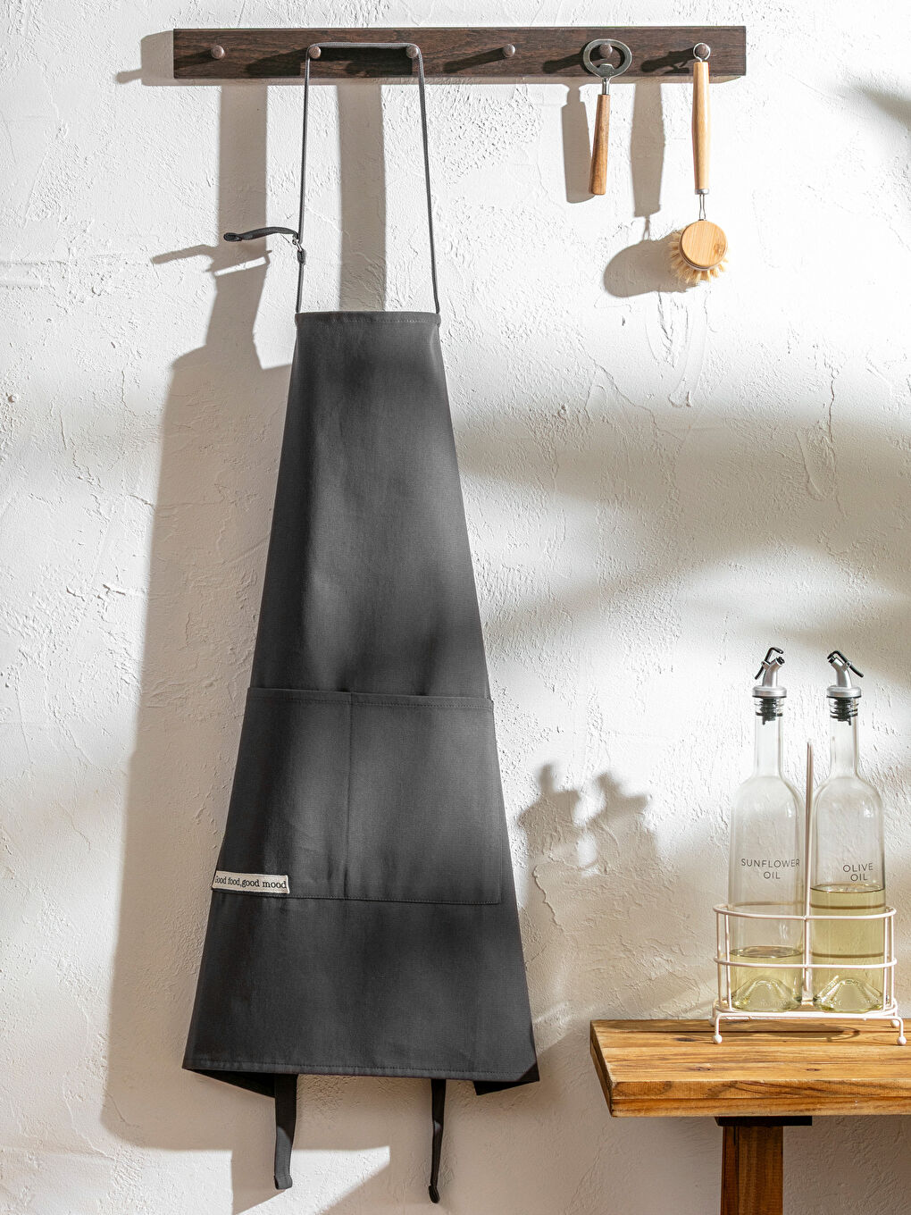 Embroidered Cotton Cooking Apron