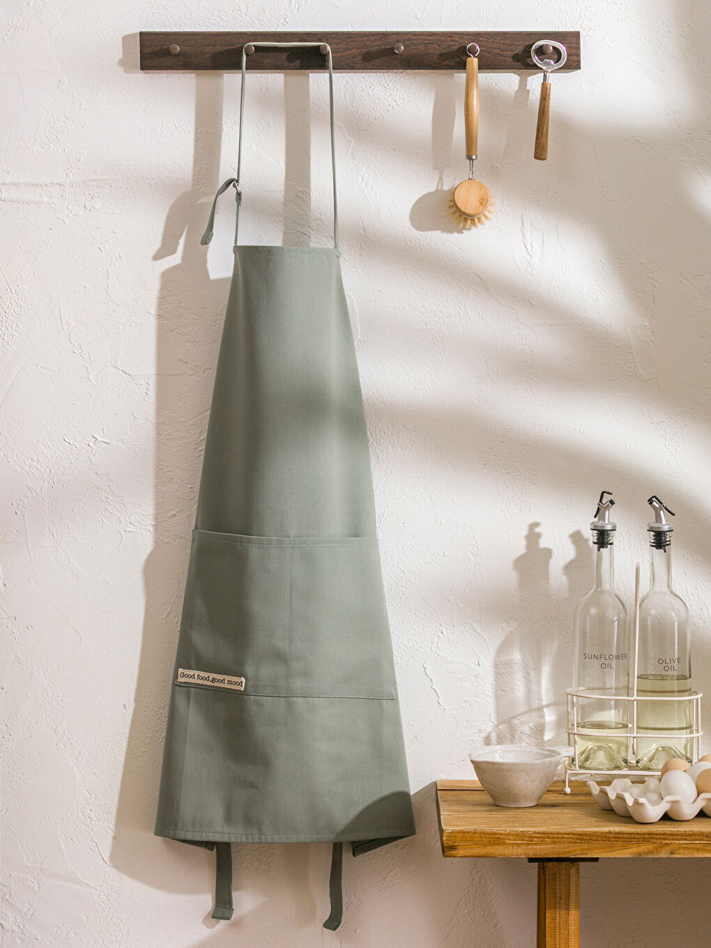 LCW HOME Embroidered Cotton Cooking Apron -W55959Z8-S3L