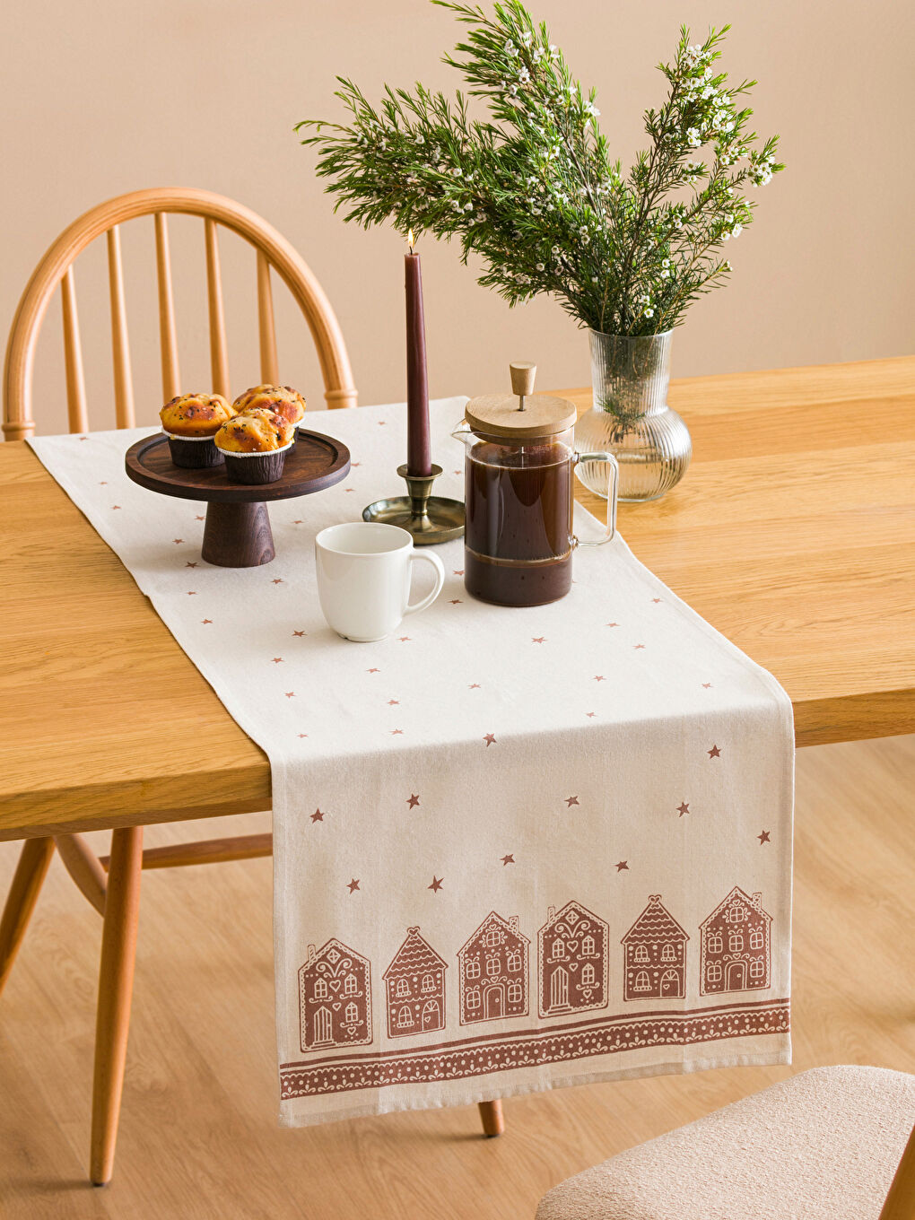 مفرش طاولة مطبوع 45x150 سم