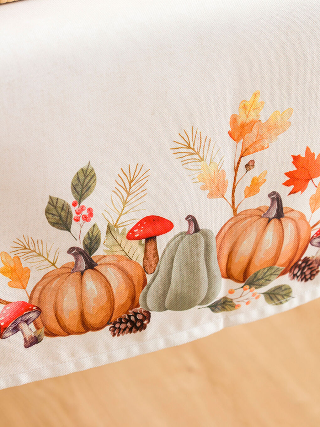 LCW HOME H12 Pumpkin Printed Table Runner 45x150 cm -W55985Z8-F9C