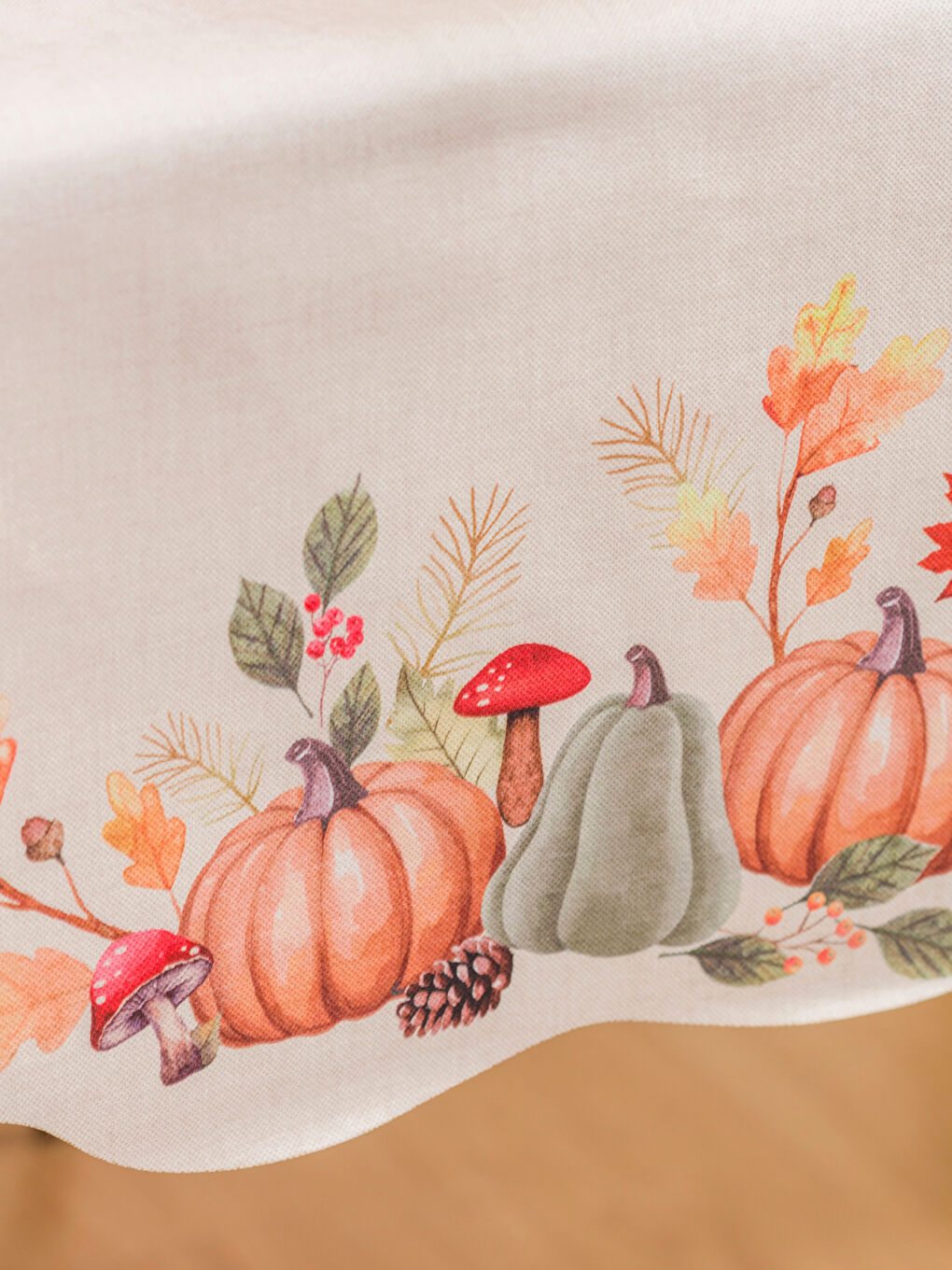 H12 Настольная дорожка с принтом тыквы 45x150 см-2