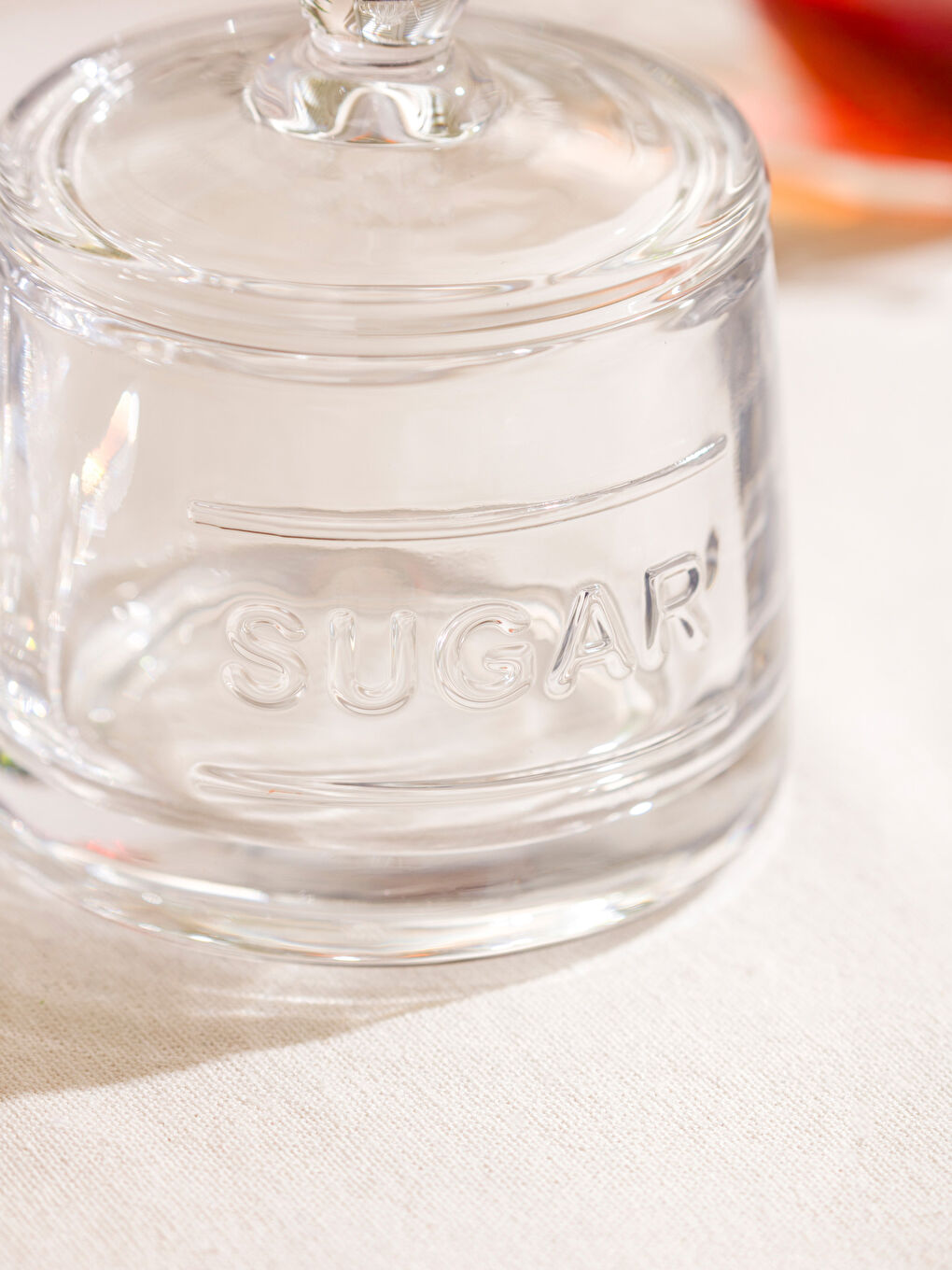 LCW HOME Glass Sugar Bowl -W56120Z8-Q57