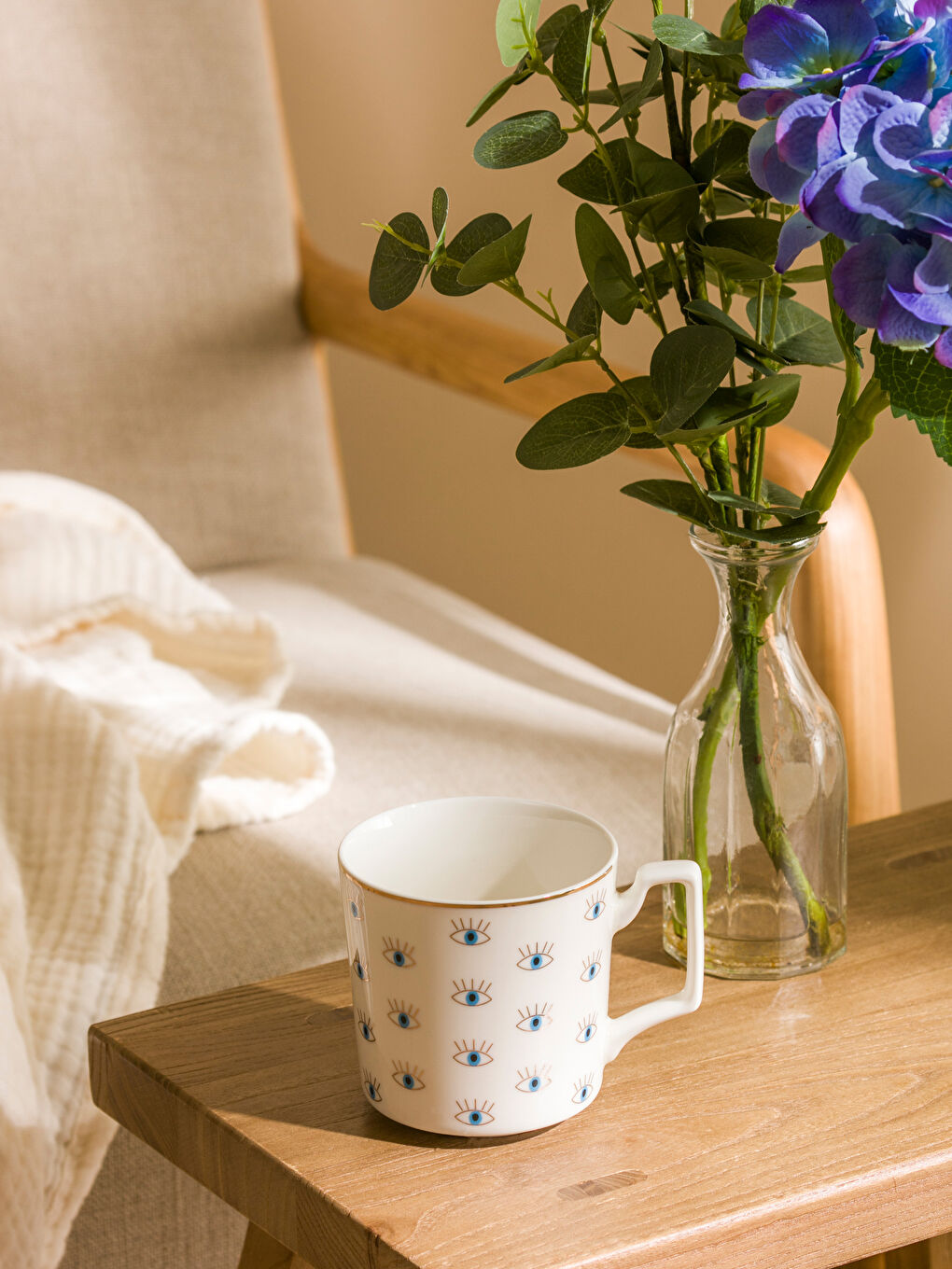 LCW HOME Eye Printed Porcelain Mug 360 ml -W56272Z8-F9C