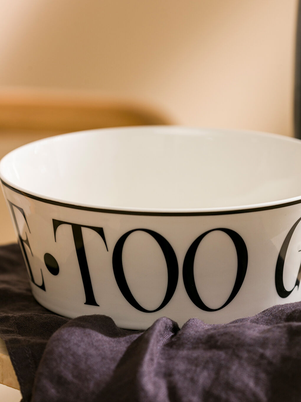 Printed Ceramic Salad Bowl 18 cm-2