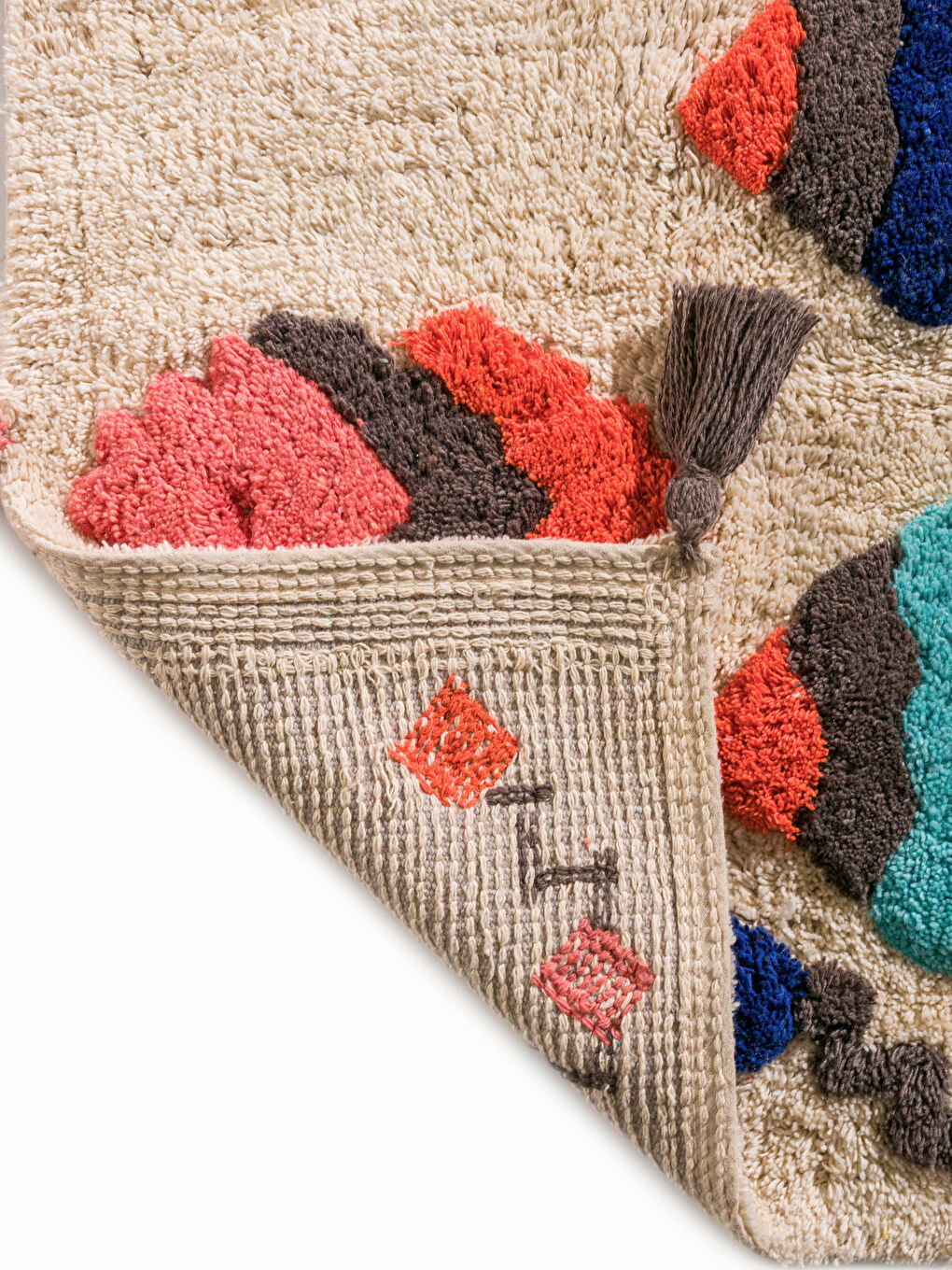 Tasseled Bath Mat 50x80 Cm-3