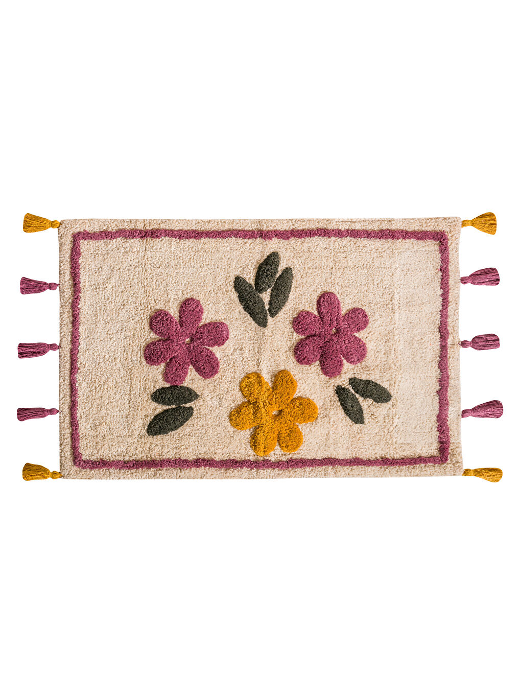 LCW HOME Cvetna Vezena Prostirka za Kupatilo 50x80 cm -W56690Z8-F9C