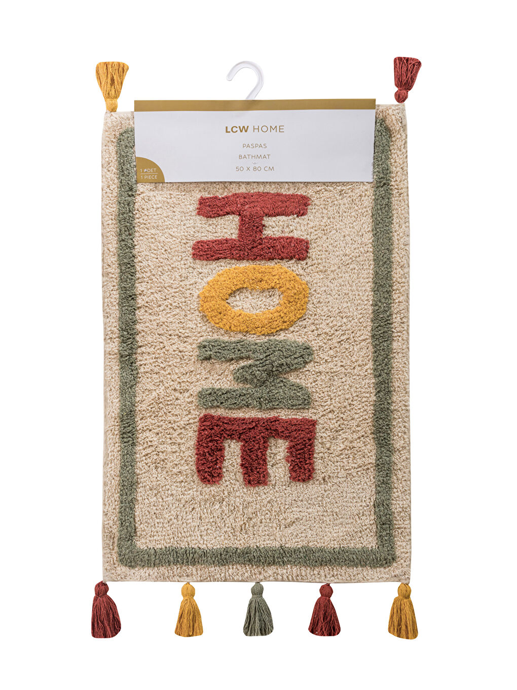 Home Embroidered Tassel Bath Mat 50x80 cm-4