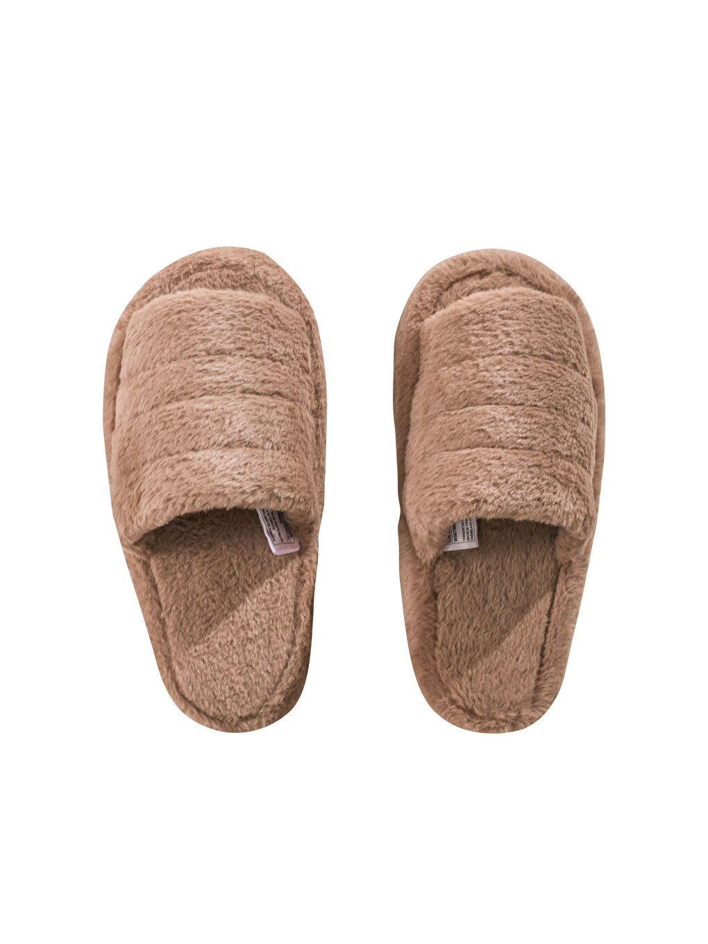 Kahverengi Kadın Pelüş Ev Terliği-5