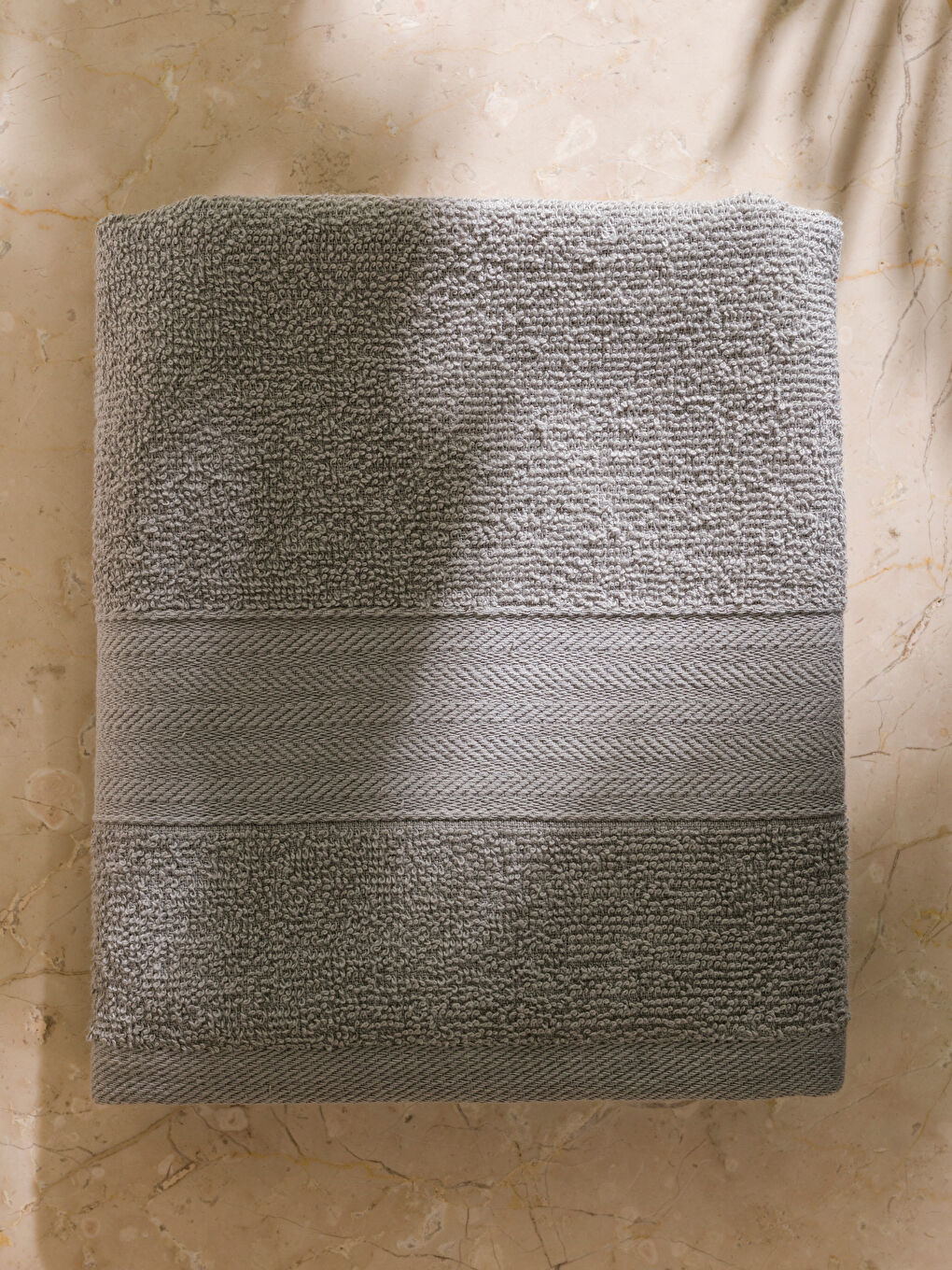 LCW HOME Embroidered Cotton Face Towel 50x80 cm -W56913Z8-DKB