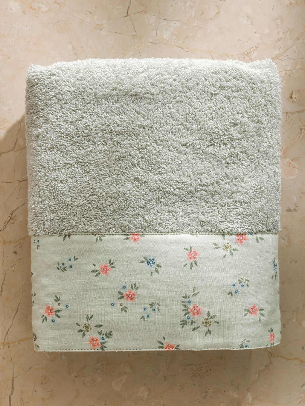 LCW HOME Floral Embroidered Hand Towel 50x80 cm -W56914Z8-SW4