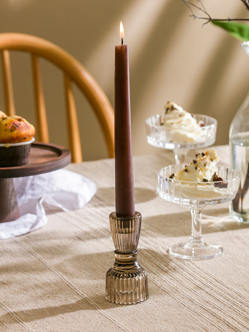 LCW HOME Decorative Glass Candle Holder 10 cm -W57311Z8-JQC