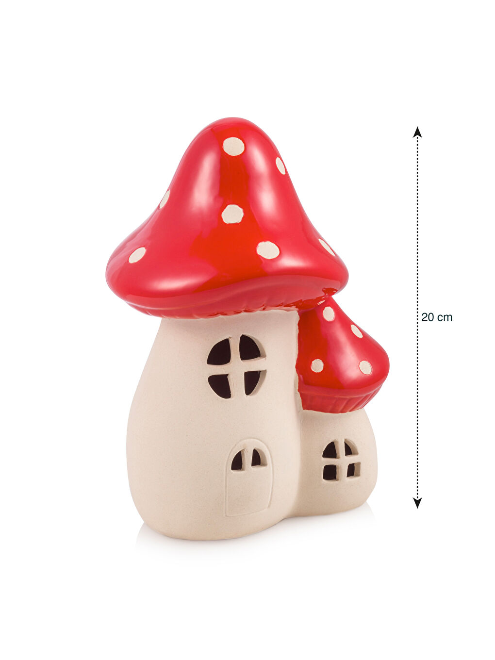 Ekru Mantar Figürlü Dekoratif Led Işık 20 cm-5