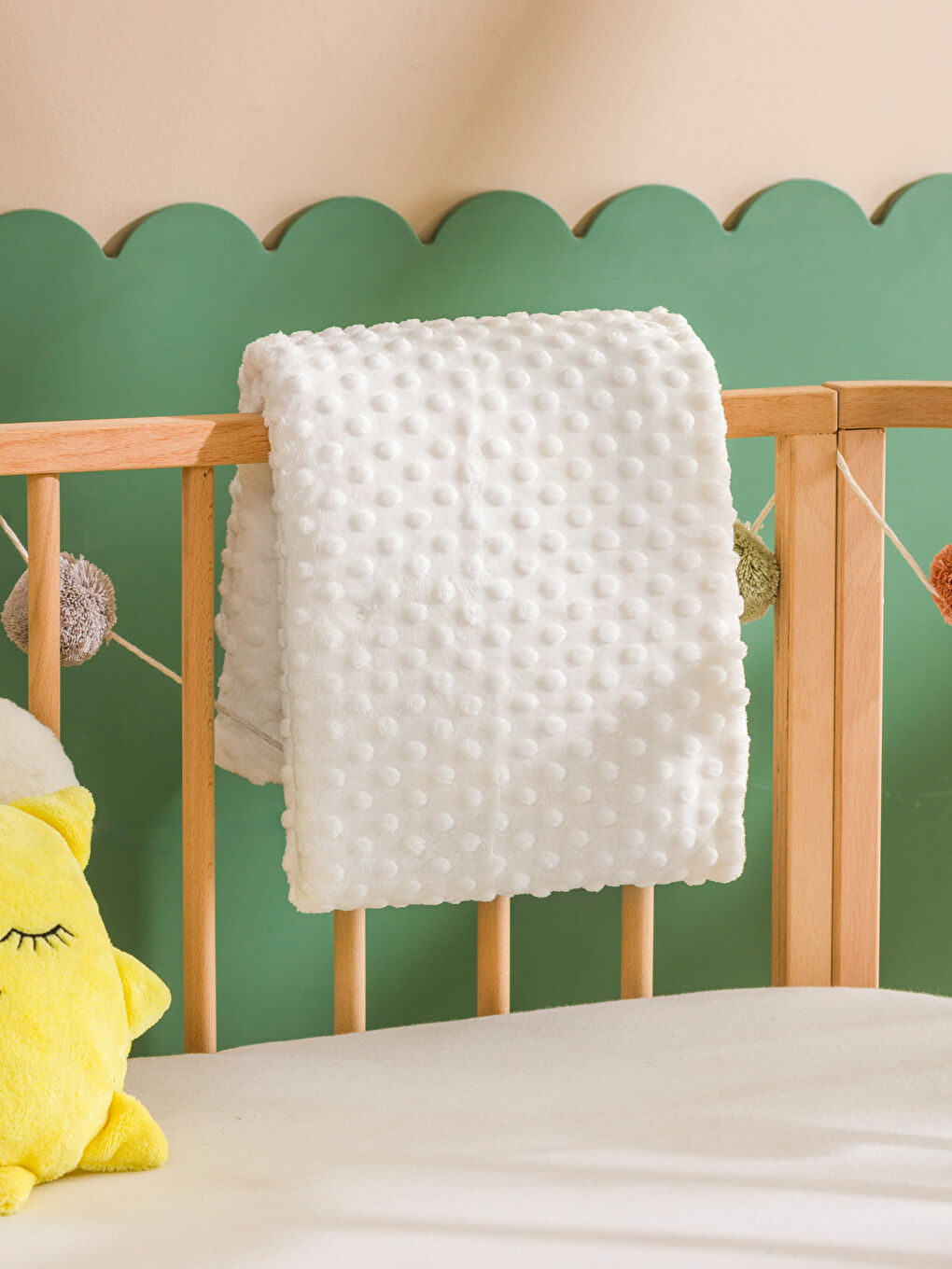 LCW HOME Wellsoft Bebi ćebe sa uzorkom pupoljaka 90x110 cm -W57715Z1-J1F
