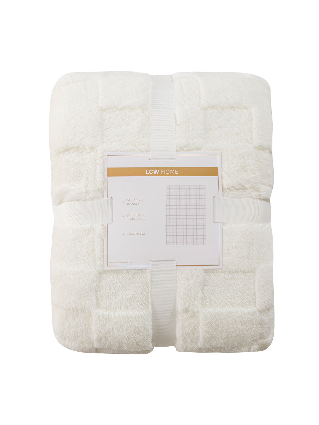 Patterned Double Blanket 200x220 cm-4