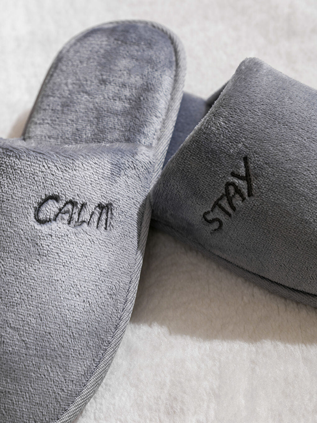 LCW HOME Plush Men's Home Slippers -W58047Z8-VD7