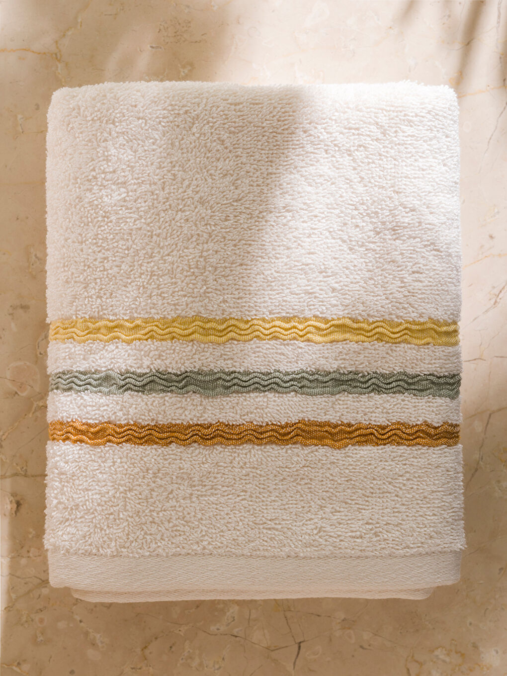 LCW HOME Striped Face Towel 50x80 Cm -W58329Z8-V7F
