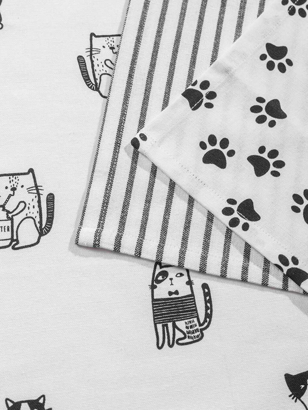 Cat Printed Tea Towel 3-packs 40x50 cm-2