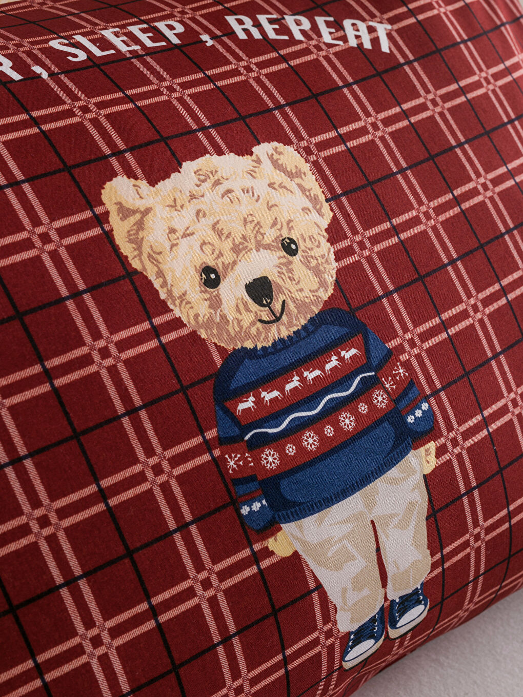 LCW HOME Jastučnica sa štampanim motivom medvedića 2-pakovanja 50x70 cm -W58688Z8-F9C