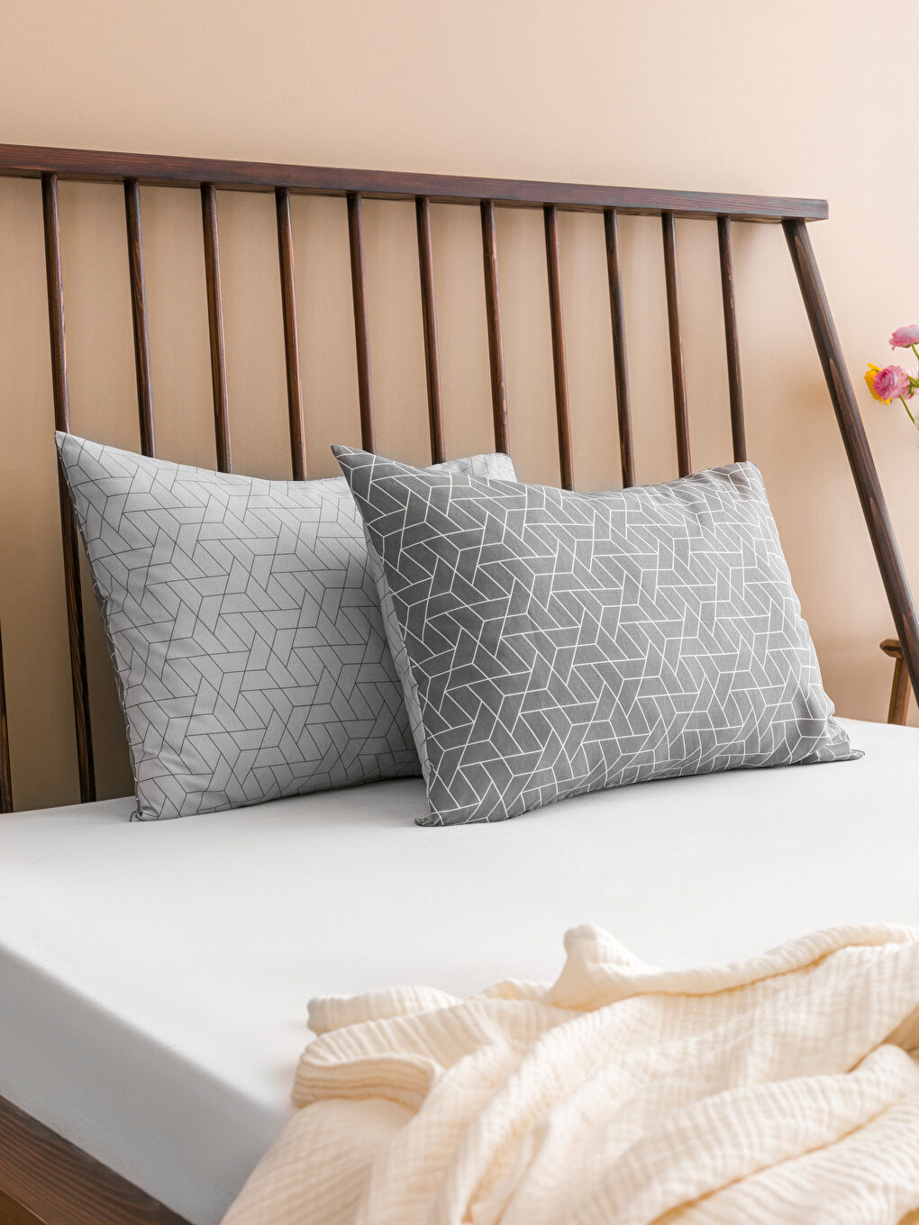 LCW HOME Patterned Pillowcase 2 Pack 50x70 cm -W58695Z8-LRW