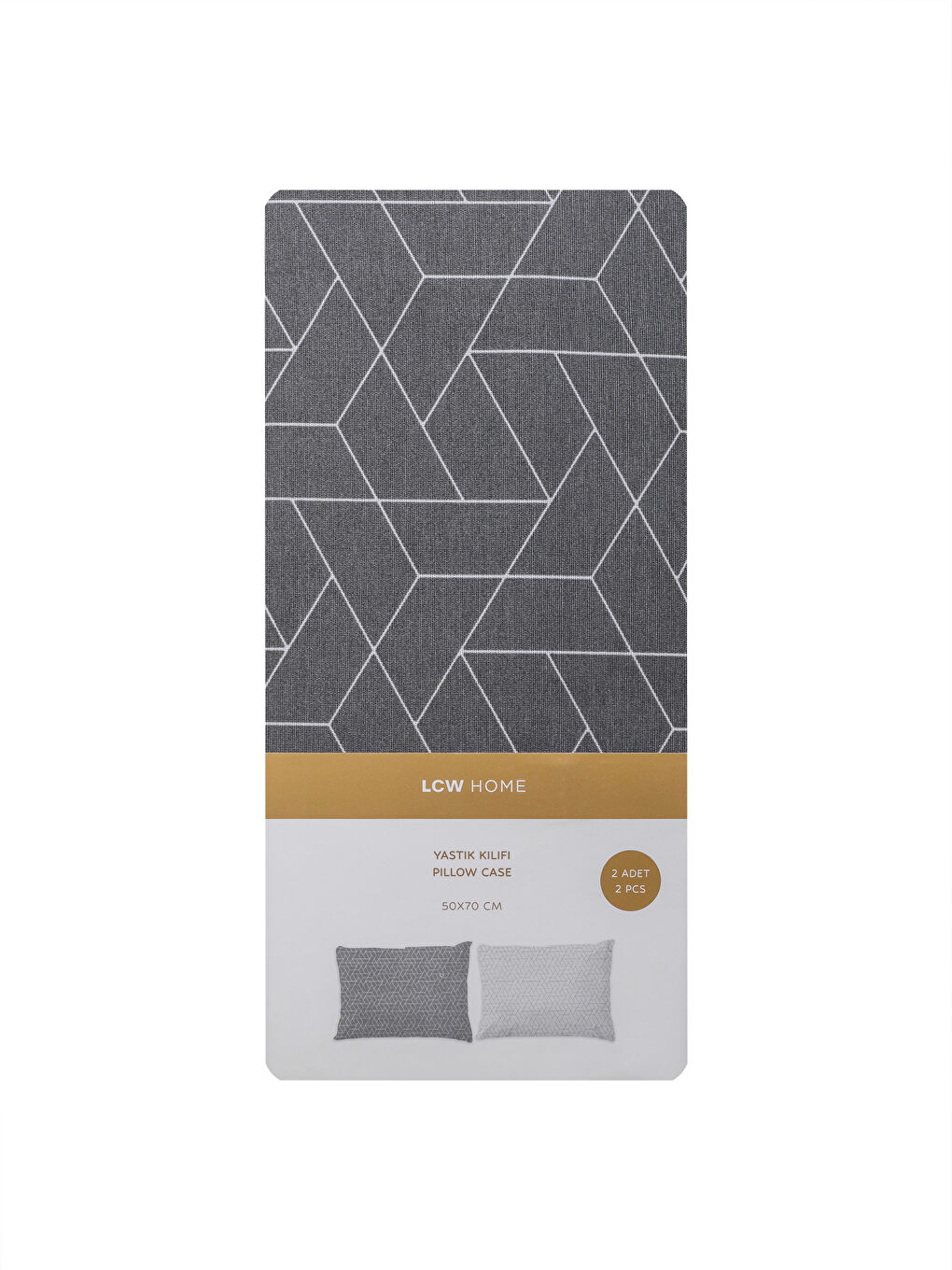 LCW HOME Patterned Pillowcase 2 Pack 50x70 cm -W58695Z8-LRW