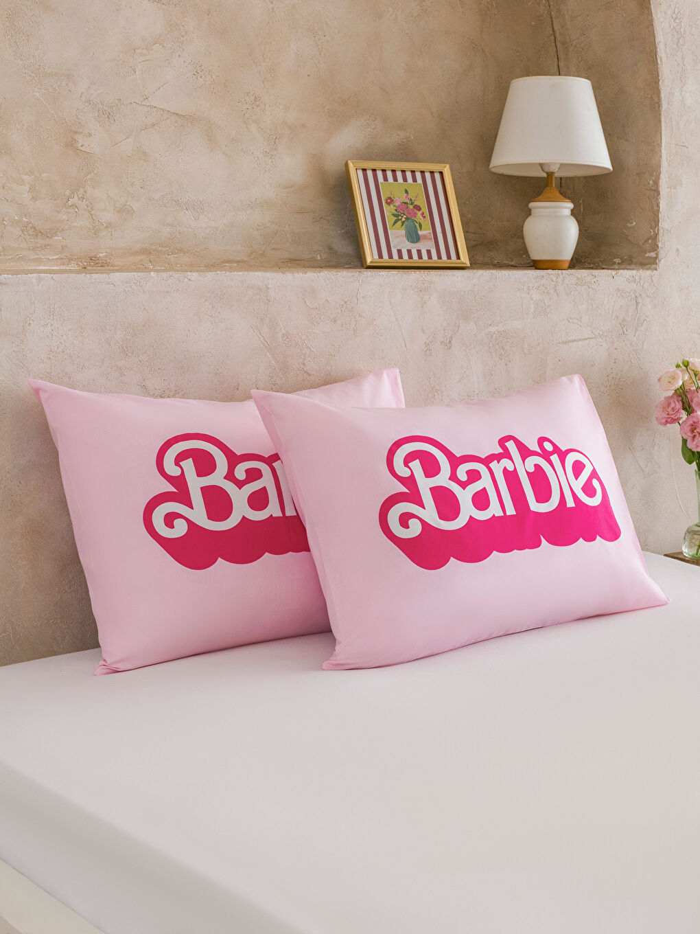 LCW HOME Barbie Printed Pillowcase 2 Pack 50x70 cm -W58702Z8-JH4