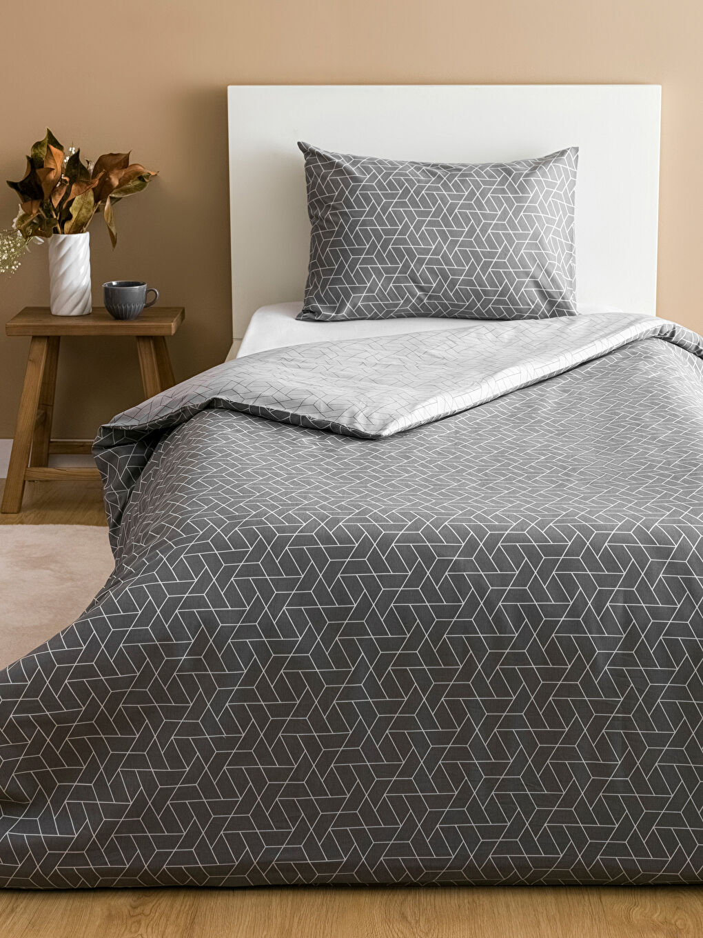 LCW HOME Printed Single Duvet Cover Set -W58717Z8-LRW