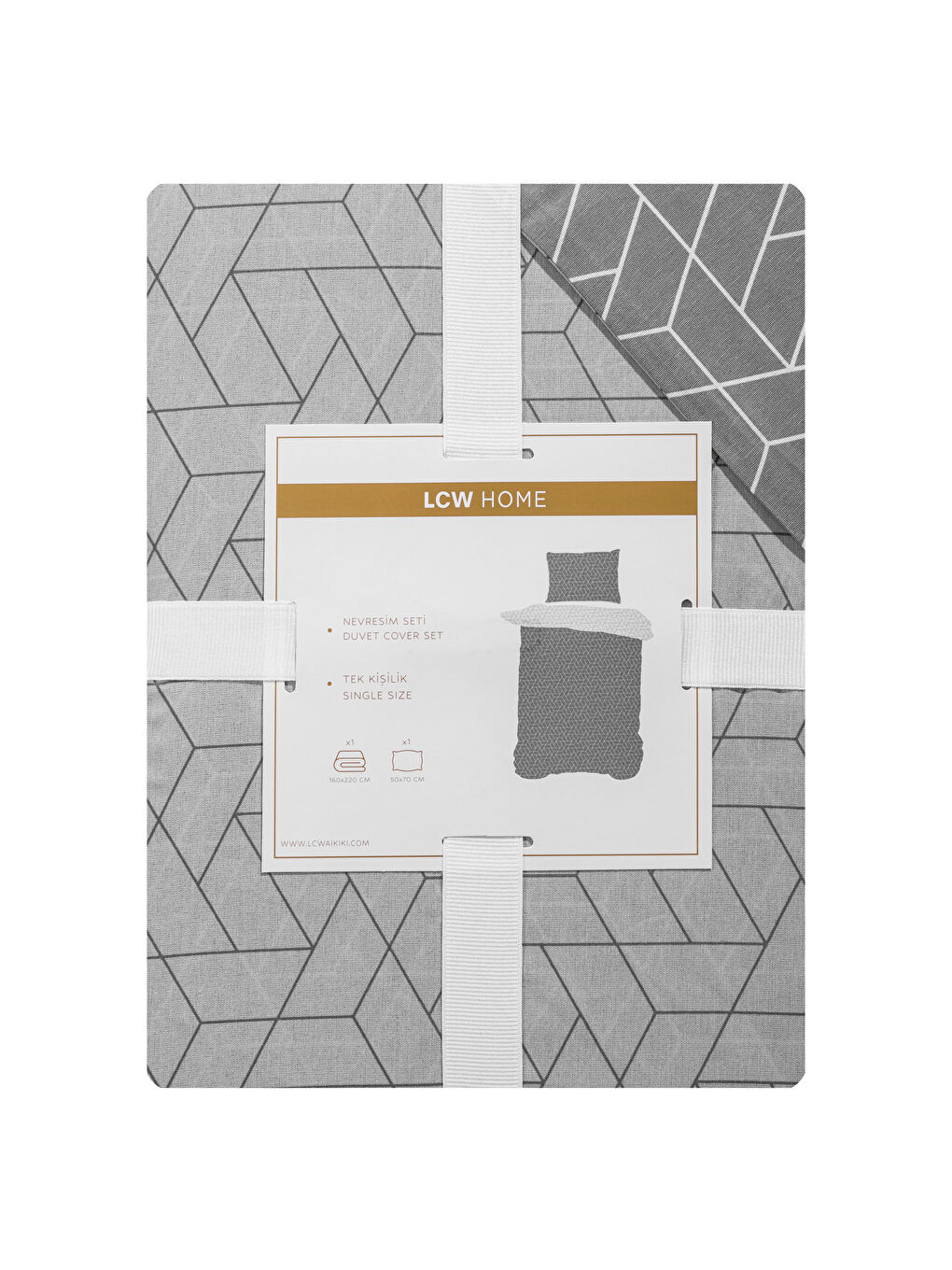 LCW HOME Printed Single Duvet Cover Set -W58717Z8-LRW