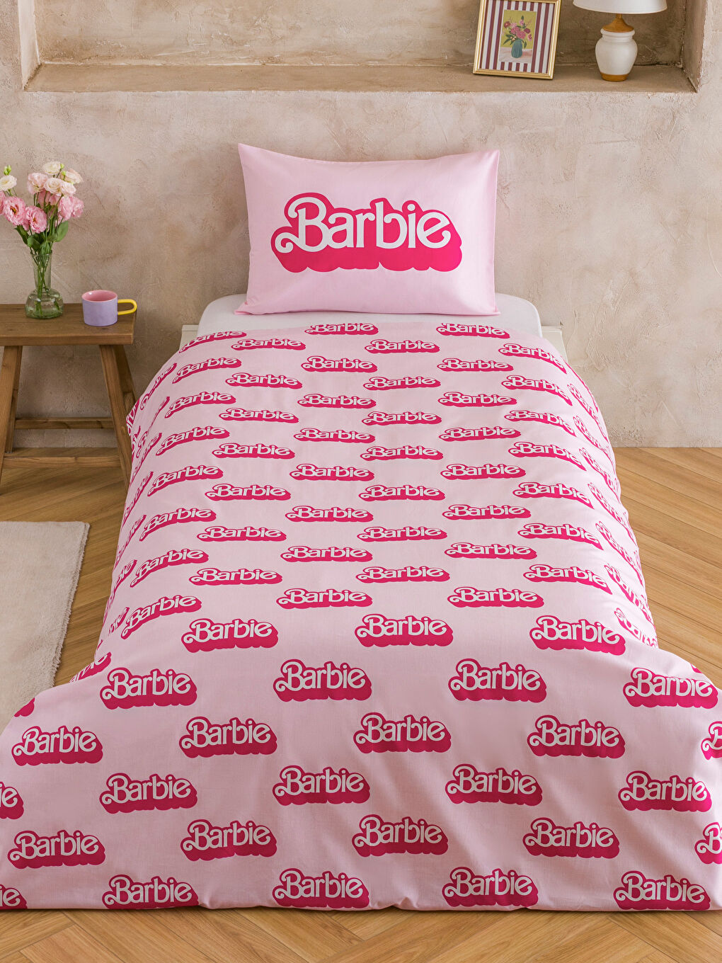 LCW HOME Barbie Printed Single Bed Duvet Cover Set -W58720Z8-LT4