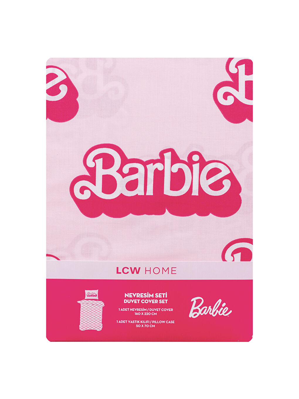 LCW HOME Barbie Printed Single Bed Duvet Cover Set -W58720Z8-LT4