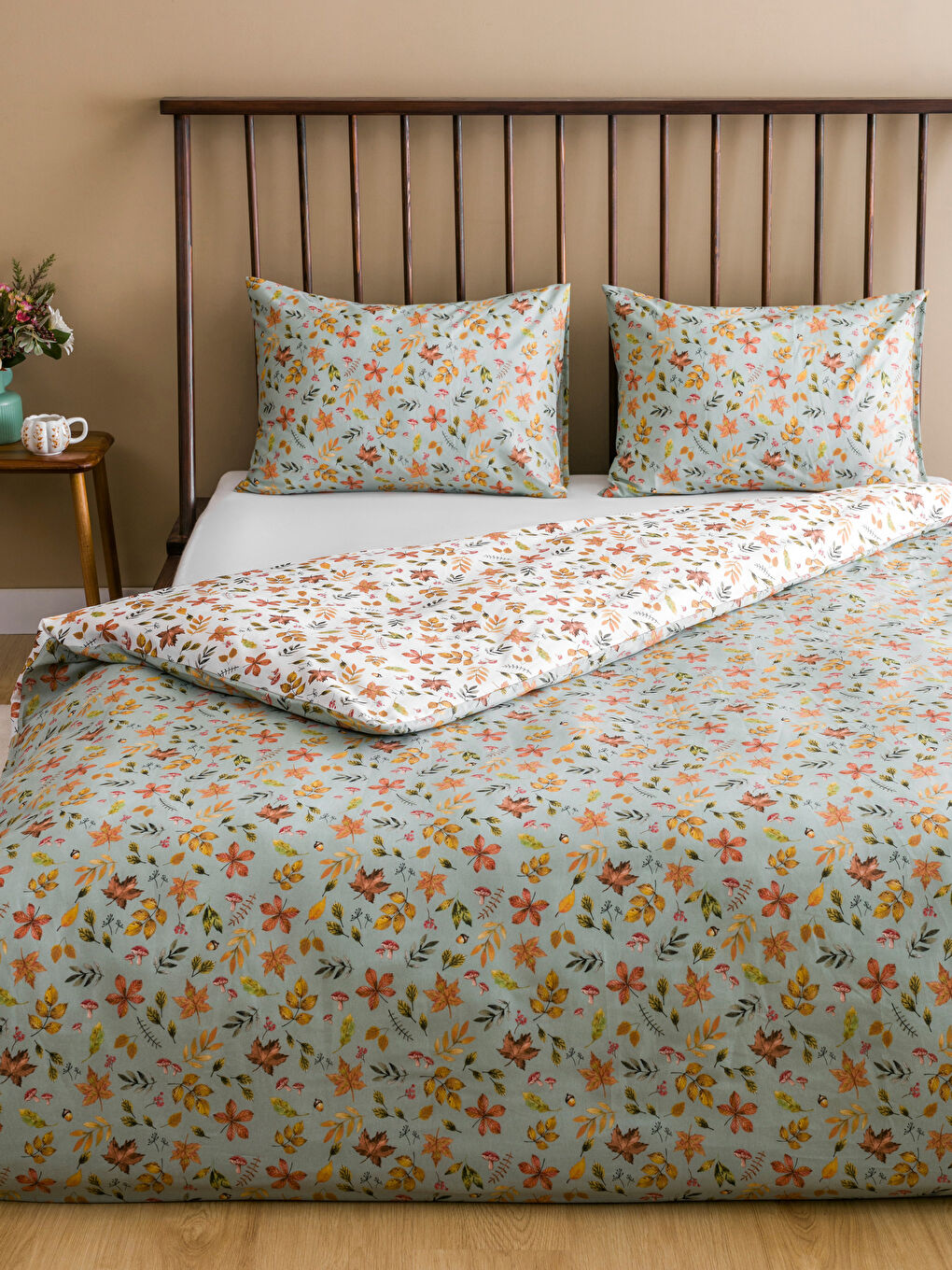LCW HOME سێتی کەڤەری دووانە پەڕۆی گوڵدار چاپکراو -W58727Z8-YJQ