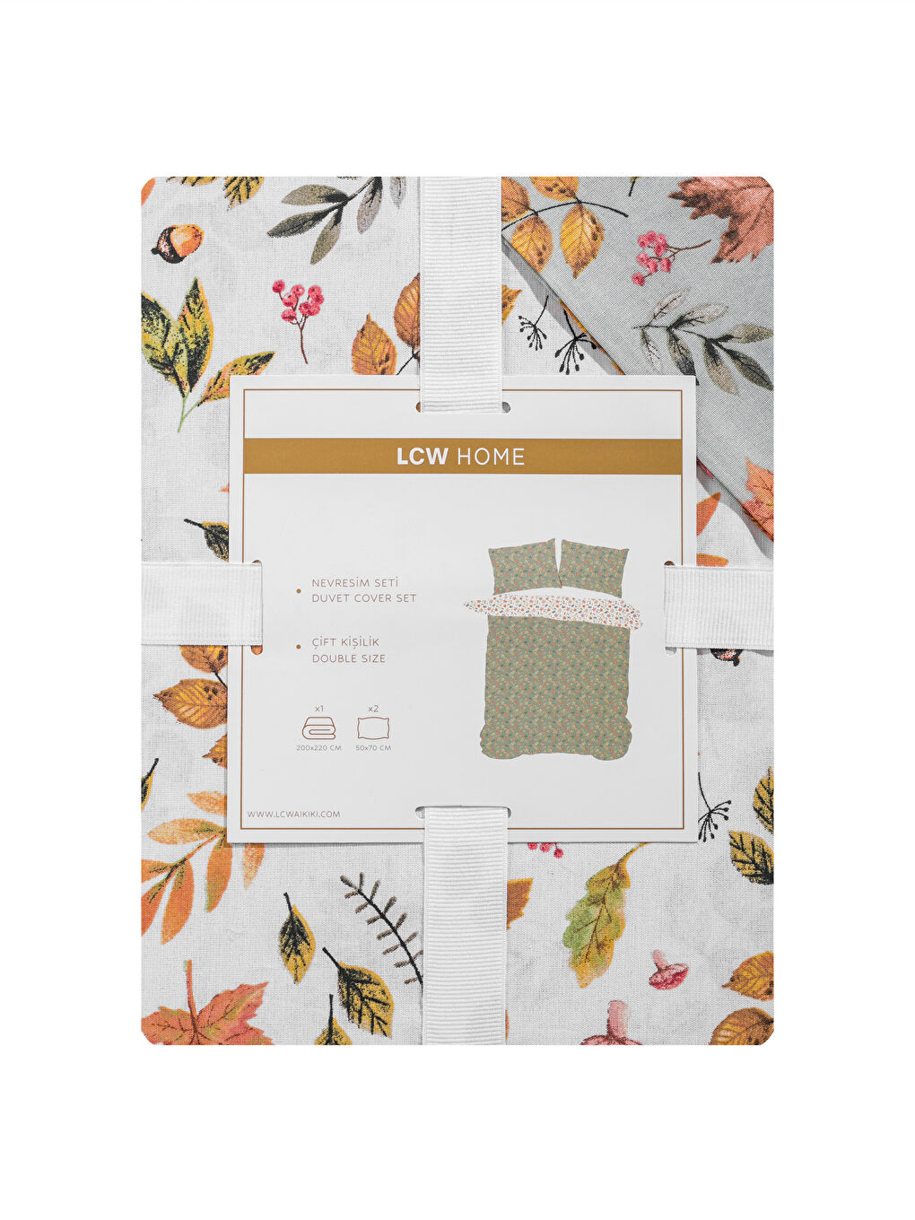 LCW HOME سێتی کەڤەری دووانە پەڕۆی گوڵدار چاپکراو -W58727Z8-YJQ