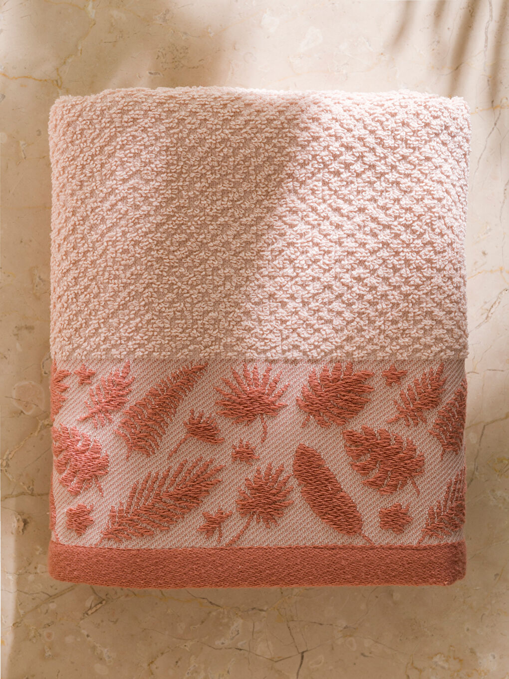 LCW HOME Floral Embroidered Hand Towel 50x80 cm -W58889Z8-DF4