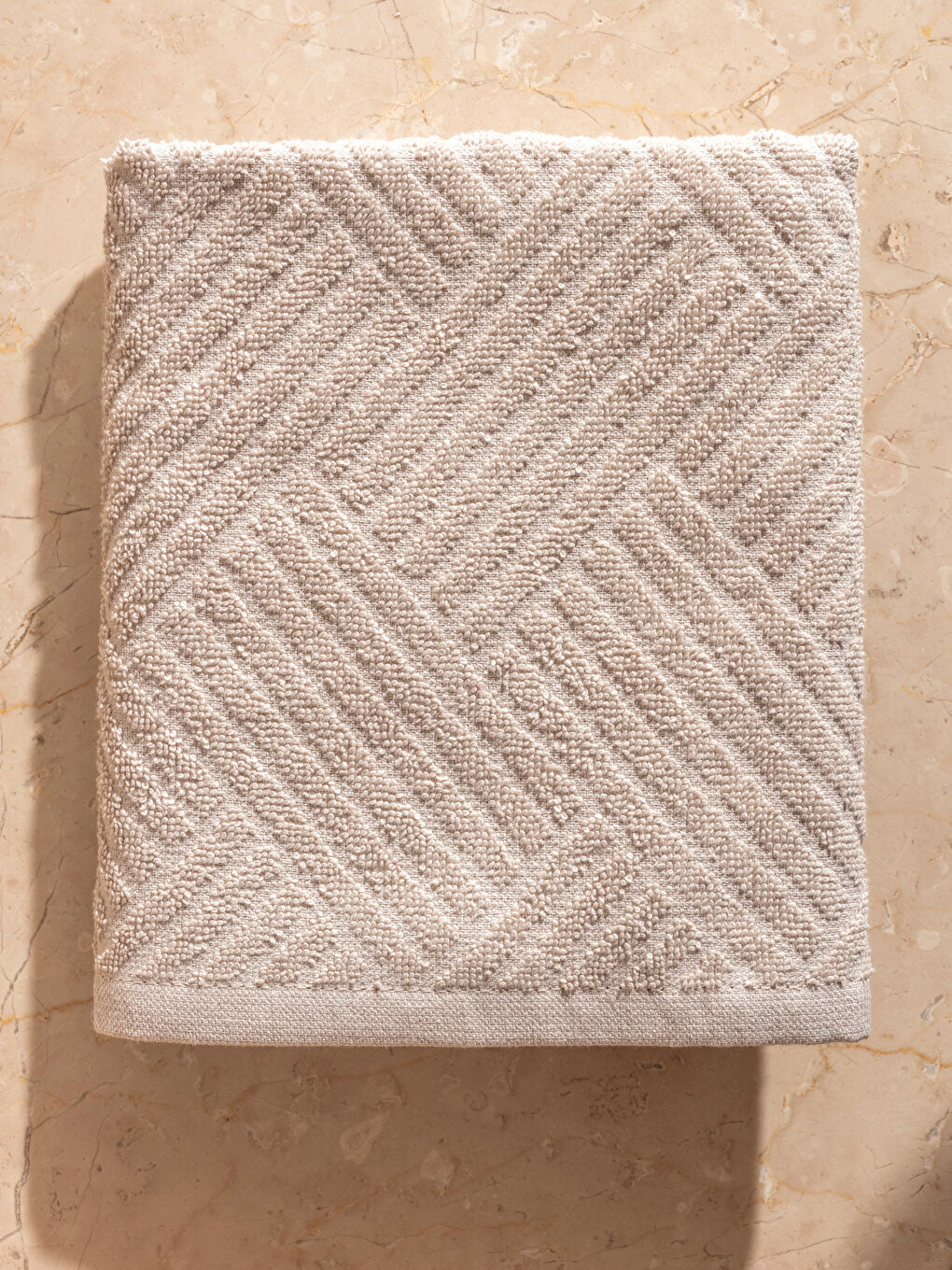 LCW HOME Embroidered Cotton Face Towel 50x80 cm -W58891Z8-EHW