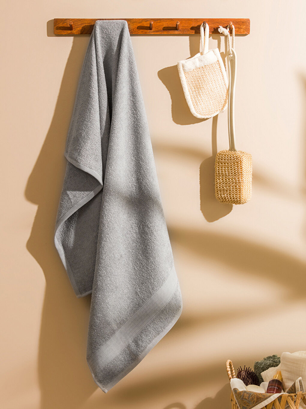 LCW HOME GREY Bath Towel -W58898Z8-DKB
