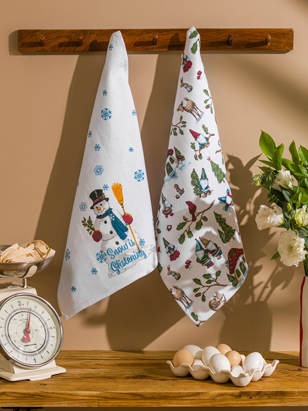 Patterned Drying Towel 2 Pack 40x50 Cm