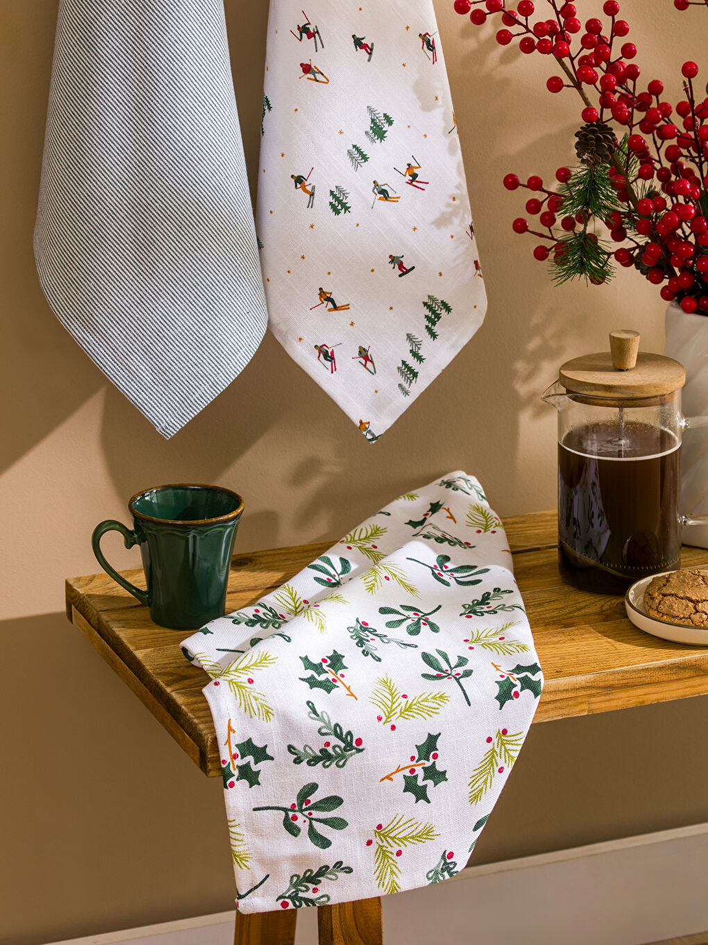 Patterned Tea Towel 3-packs 40x50 cm-1