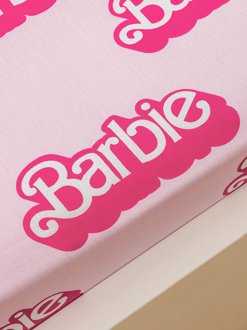 LCW HOME Barbie Printed Single Fitted Sheet -W58992Z8-JH4