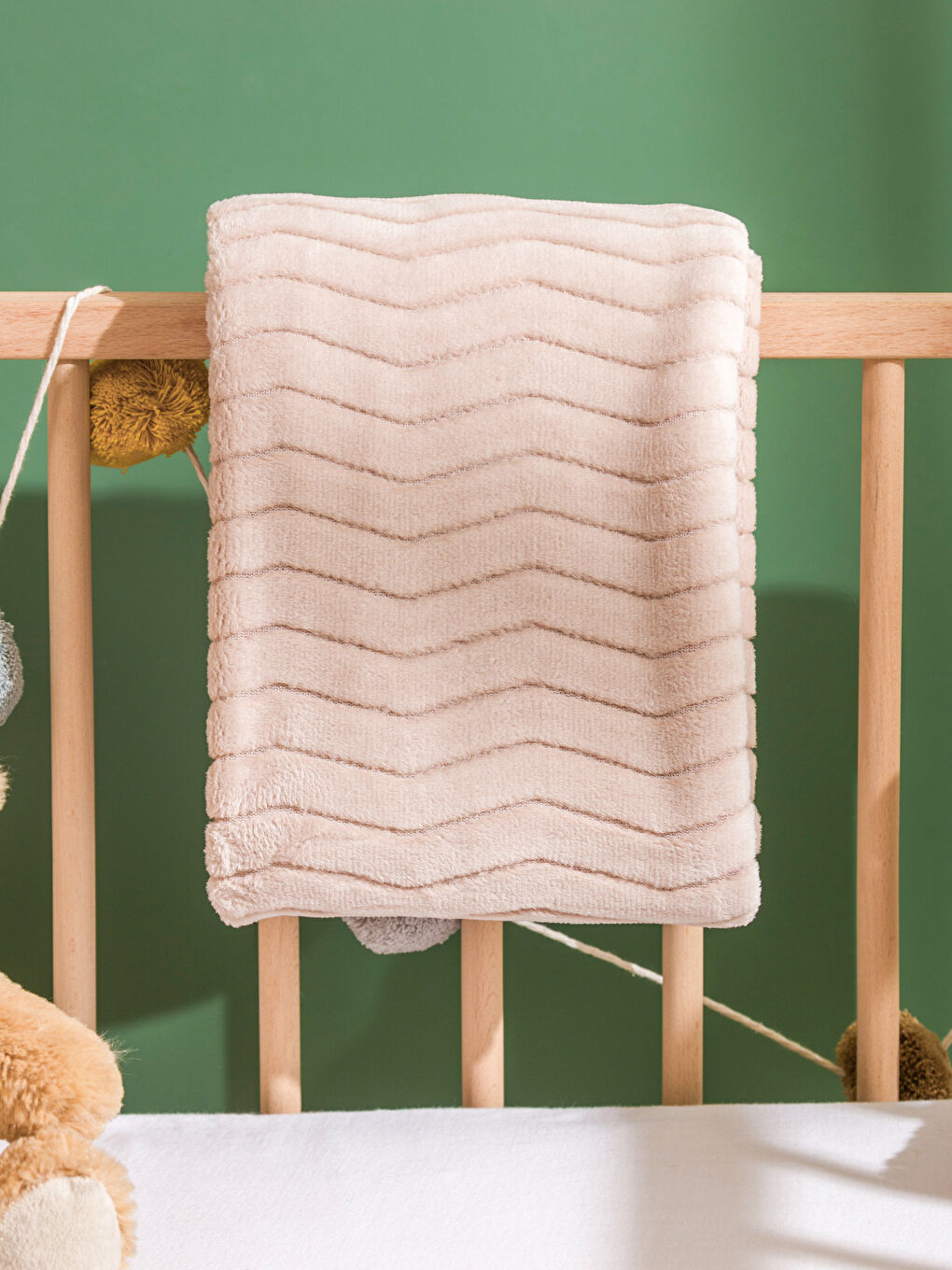 Patterned Baby Boys' Blanket 90x110 cm-1