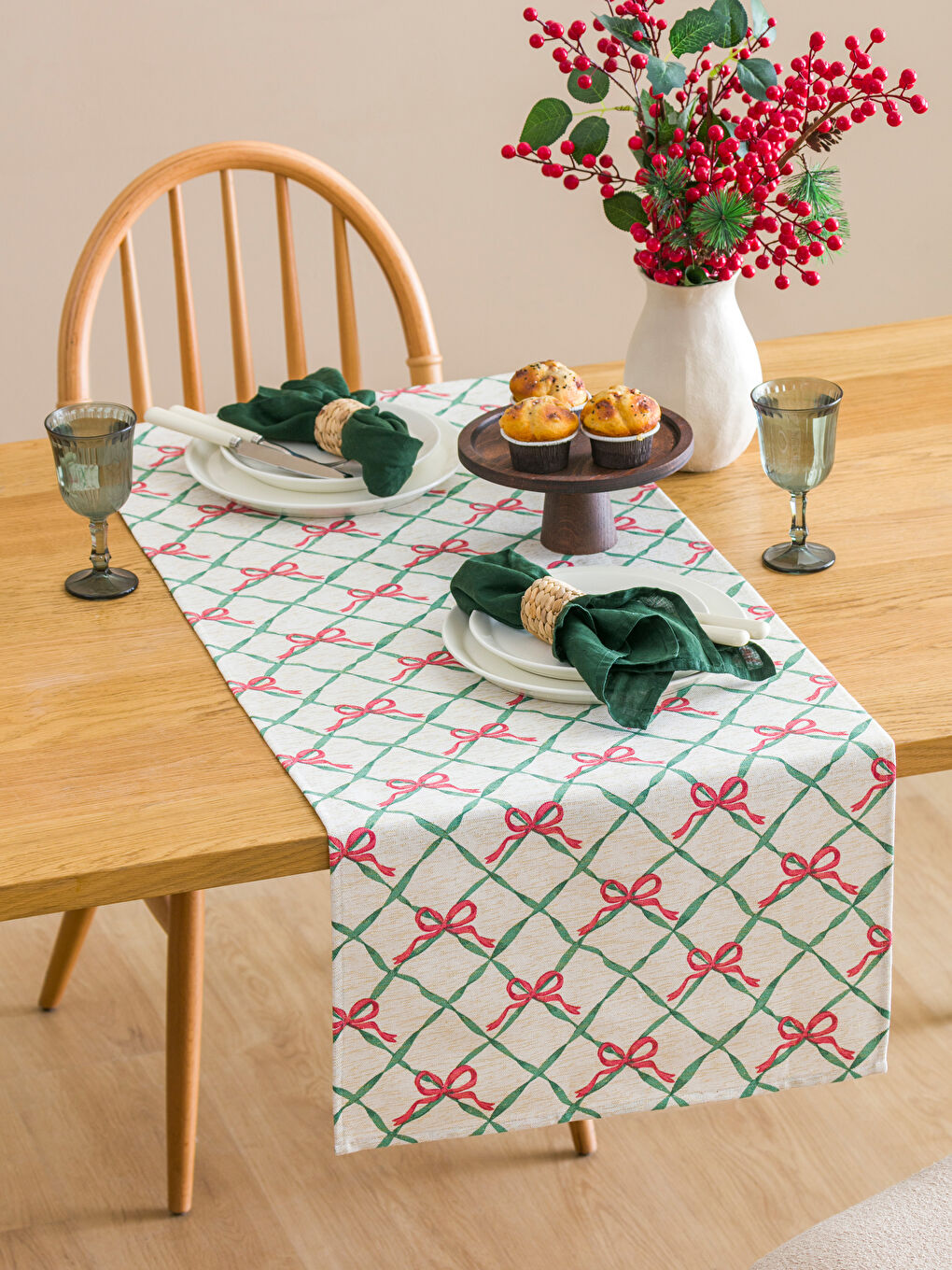 LCW HOME Bow Patterned Runner 45x150 cm -W59080Z8-F9C