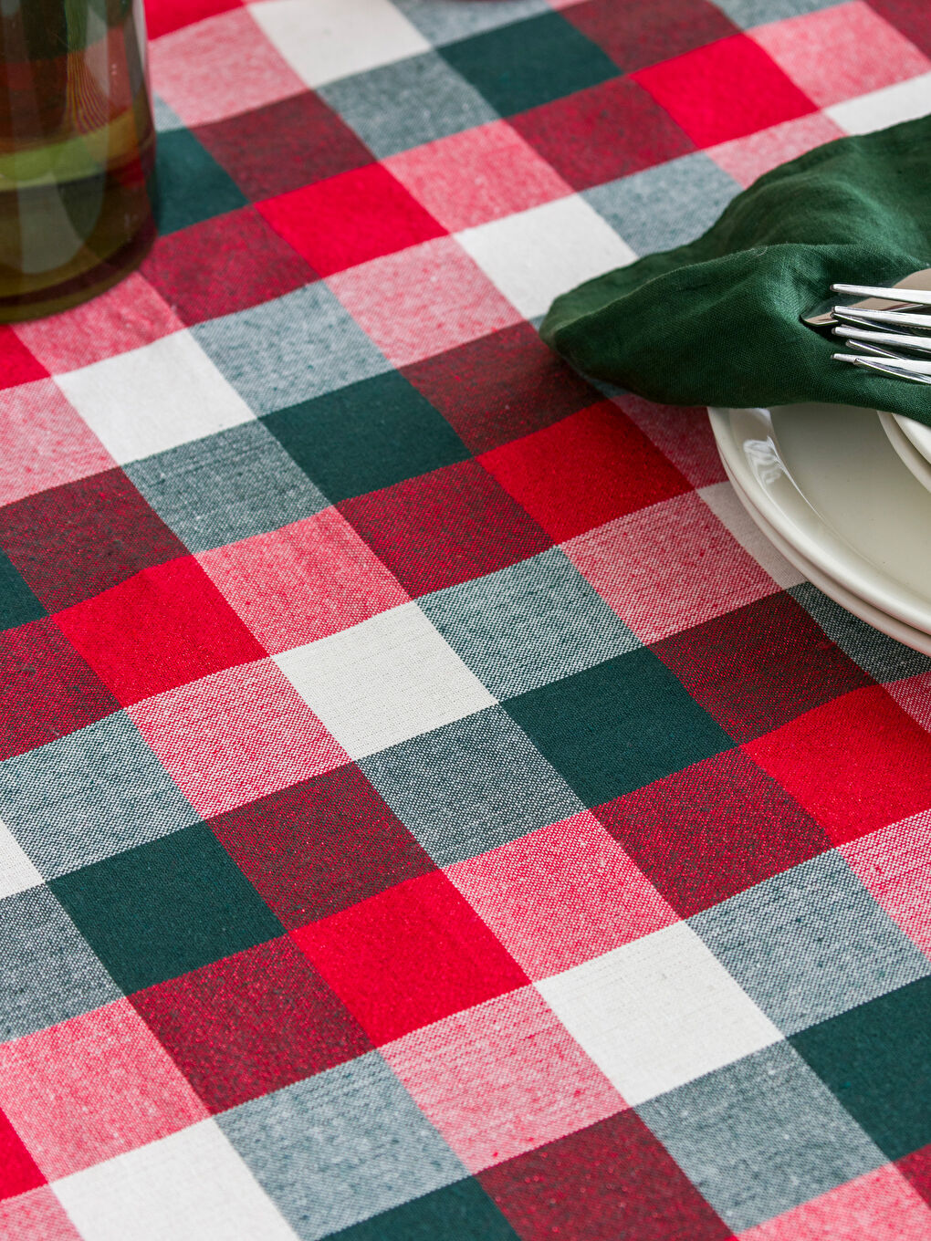Plaid Patterned Tablecloth 150x200 cm-3
