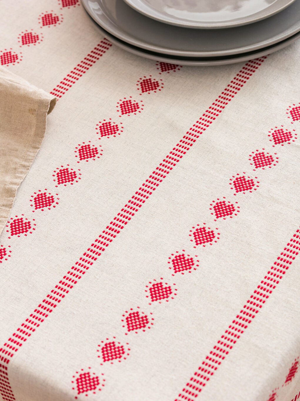 LCW HOME BEIGE Tablecloth -W59111Z8-DS3