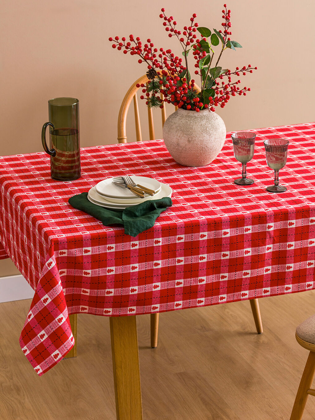 New Year Themed Table Cloth 150x200 Cm