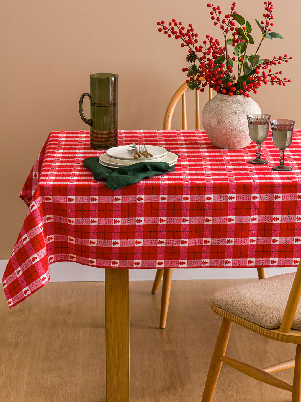 New Year Themed Table Cloth 150x200 Cm-1