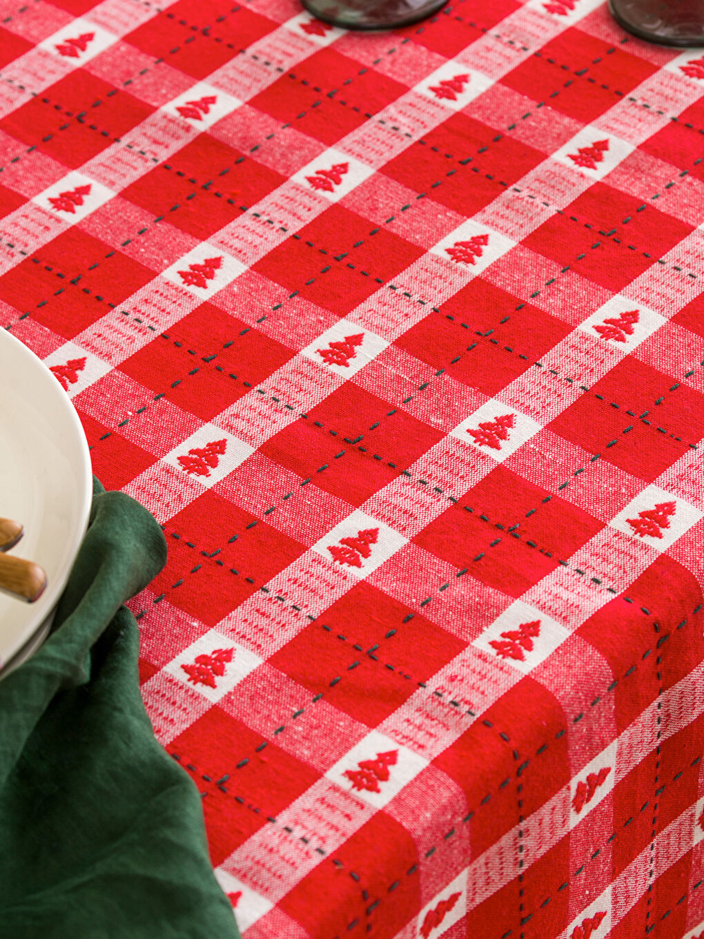 New Year Themed Table Cloth 150x200 Cm-3