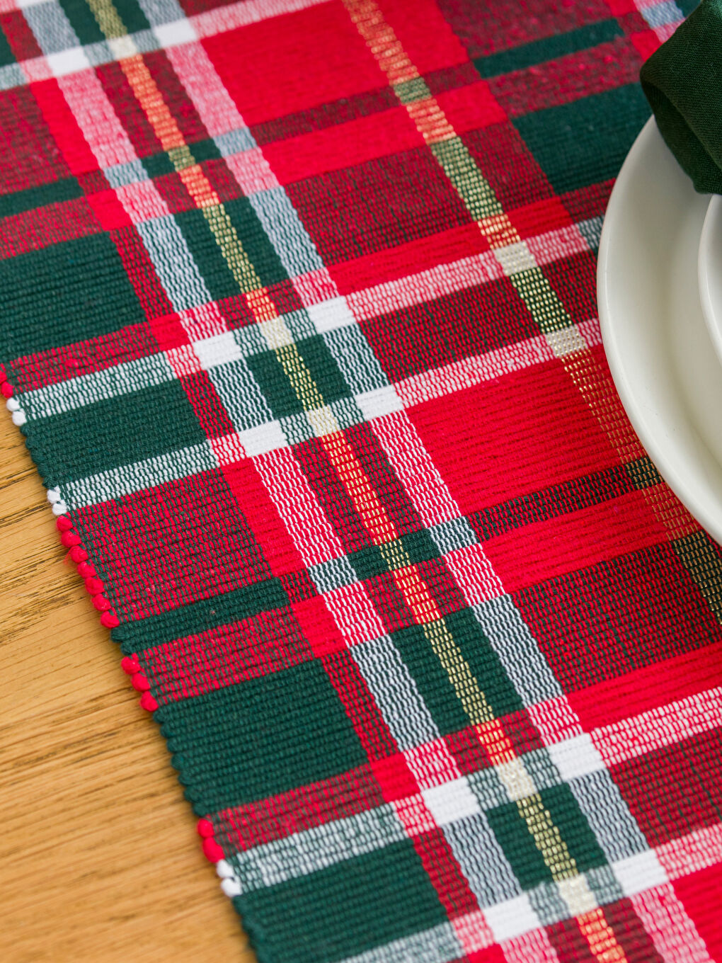 Plaid Patterned Runner 35x130 cm-2