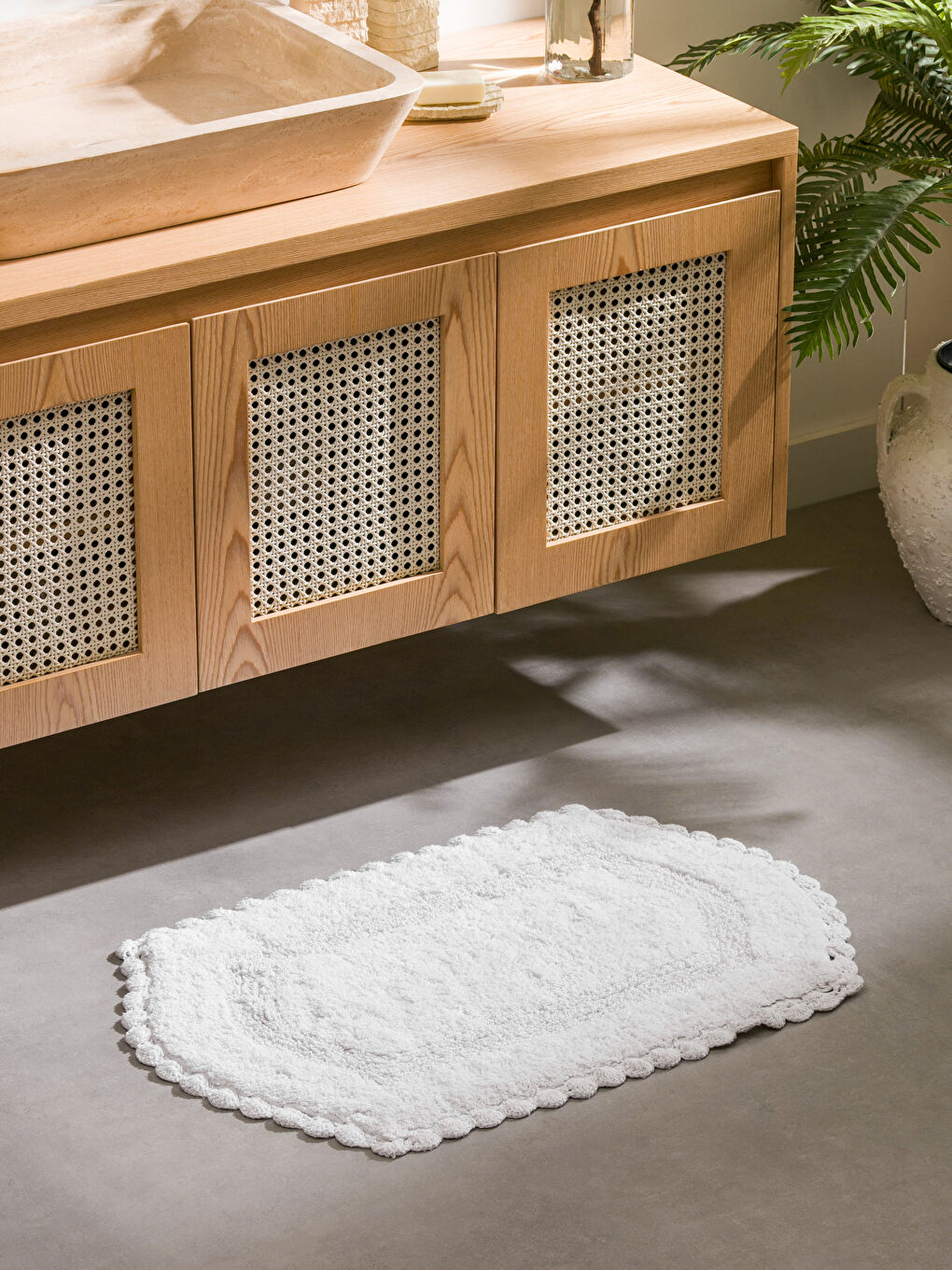 LCW HOME Bud Patterned Bath Mat 50x80 cm -W59636Z8-EYM